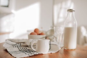 Ingredient substitutions with eggs, oats, butter, flour, and milk